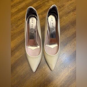 Ted Baker Cream Pointed Heels